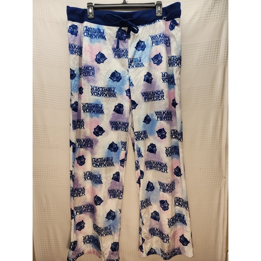 Marvel Studios Womens Size XXL Wakanda Forever Pajama Bottoms Comfy Fleece 5110